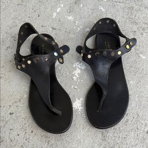 Minelli flat/studded sandals
